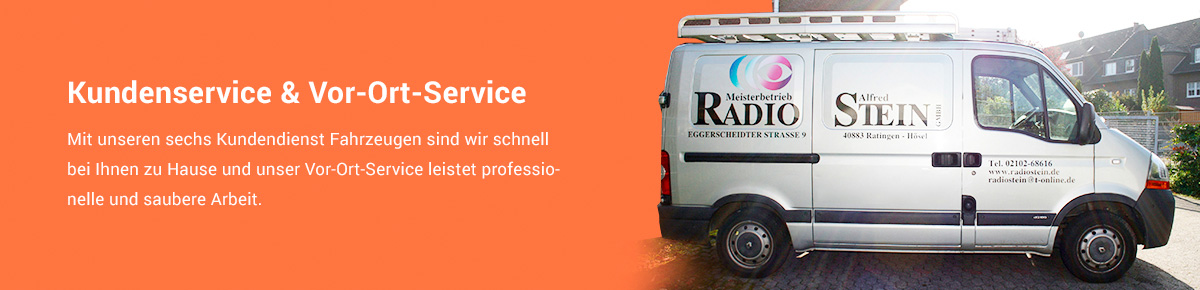 Service-Fahrzeug von Radiostein
